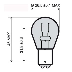 Lamp RMS 246510365 BAY15D 12V 21/5W