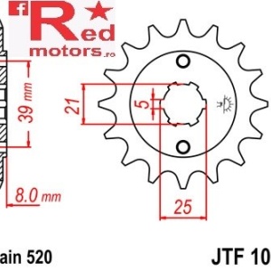 Pinion fata JTF 1041 cu 15 dinti