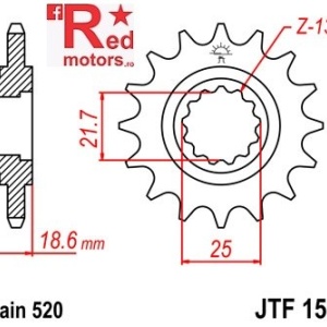 Pinion fata JTF 1538 cu 14 dinti
