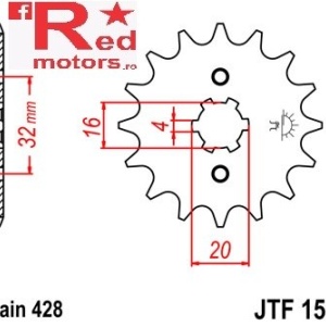 Pinion fata JTF 1550 cu 14 dinti