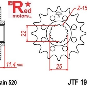 Pinion fata JTF 1902 cu 13 dinti