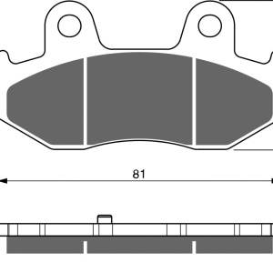 Placute de frana GOLDFREN 267 S3