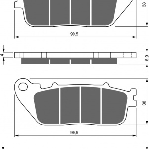 Placute de frana GOLDFREN 277 S3