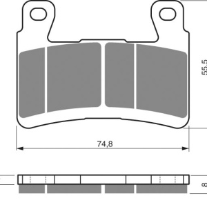 Placute de frana GOLDFREN 324 S3