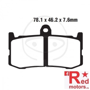 Placute frana fata SINTERED EBC GPFA 78.1x46.2x7.6 pentru Triumph Daytona 675, Street Triple 675