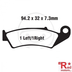 Placute frana fata SINTERED MX-S EBC RACING MX pentru Honda CR 125, NX 250, XR 600