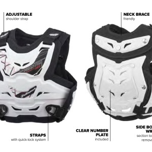 Protectie de piept POLISPORT PHANTOM MINI 8003800002 Alb - Img 9