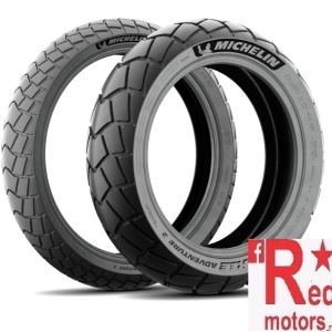 Set anvelope/cauciucuri moto Michelin Anakee Adventure 2 M+S 110/80R19 TL/TT 59V Front + 150/70R17 TL/TT 69V Rear - Img 2