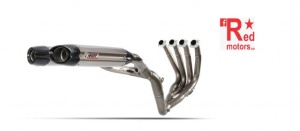 Sistem de evacuare complet 4x2x2 MIVV SUONO Full Titan / Capac Carbon pentru YAMAHA YZF-R1 (2009-2014)