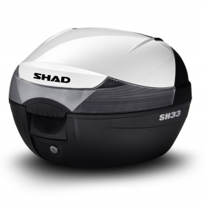 Top case cu capac colorat SHAD SH33 Alb