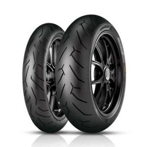 ANVELOPE PIRELLI - SET DIABLO ROSSO II: 120/70-17 (58W) (K) + 190/50-17 (73W) (PI2291900 + PI2068600)