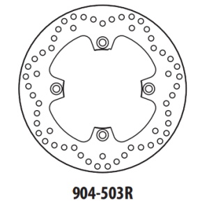 Disc de frana GOLDFREN 904-503R spate 250 mm