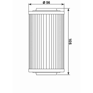 Filtru de ulei MIW BO14001 (alt. HF556) - Img 2