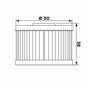 Filtru de ulei MIW H1017 (alt. HF113) - Img 2
