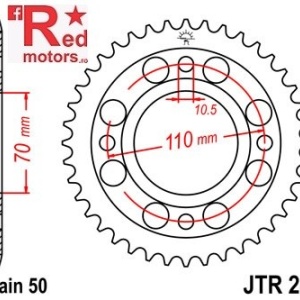 Foaie/pinion spate JTR246.34 530 cu 34 de dinti