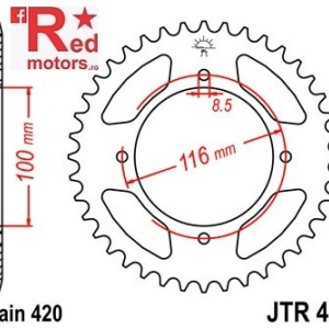 Foaie/pinion spate JTR461.53 420 cu 53 de dinti
