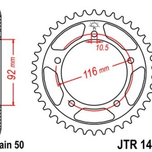 Foaie spate JT JTR 1493-41 41T, 530 - Img 2