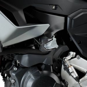 Frame sliders PUIG R19 20388N black with grey rubber - Img 2