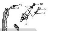Intinzator lant distributie Honda CB600 Hornet 2005-2006