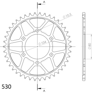 Kit de lant D.I.D Chain - Argintiu lant 530 VX, X-Ring, pinion fata JT, foaie spate SUPERSPROX pentru KAWASAKI ZXR 750 R 1991-1992 - Img 5