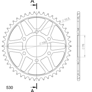 Kit de lant D.I.D Chain - Argintiu lant 530 ZVM-X, X-Ring, pinion fata JT, foaie spate SUPERSPROX pentru SUZUKI GSX 550 1983-1987 - Img 5