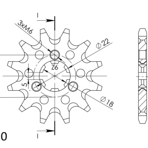 Kit de lant D.I.D Chain - Auriu lant 520 MX, Non-sealed, pinion fata SUPERSPROX, foaie spate SUPERSPROX pentru KAWASAKI KX 125 1994-2002 - Img 3