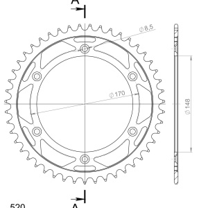 Kit de lant D.I.D Chain - Auriu lant 520 VX, X-Ring, pinion fata SUPERSPROX, foaie spate SUPERSPROX pentru SUZUKI DR 800 Big 1991-1999 - Img 5