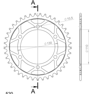 Kit de lant D.I.D Chain - Auriu lant 520 ZVM-X, X-Ring, pinion fata JT cauciucat, foaie spate SUPERSPROX pentru KAWASAKI Z 400 2019-2024 - Img 5