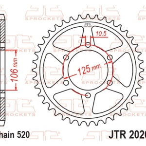 Kit de lant D.I.D Chain - Auriu lant 520 ZVM-X, X-Ring, pinion fata JT cauciucat, foaie spate JT pentru TRIUMPH Street Twin 900 2016-2022 - Img 8