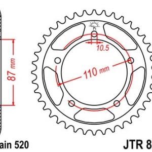 Kit de lant D.I.D Chain - Auriu lant 520 ZVM-X, X-Ring, pinion fata SUPERSPROX, foaie spate JT pentru SUZUKI SFV 650 Gladius (ABS) 2009-2015 - Img 5