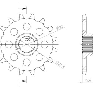 Kit de lant D.I.D Chain - Auriu lant 520 ZVM-X, X-Ring, pinion fata SUPERSPROX, foaie spate SUPERSPROX pentru YAMAHA XT 600 1988-1994 - Img 3