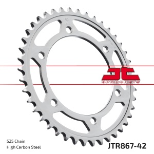 Kit de lant EK - Argintiu lant 525 SRO, O-ring, pinion fata JT cauciucat, foaie spate JT pentru YAMAHA TDM 850 1996-1998 - Img 5