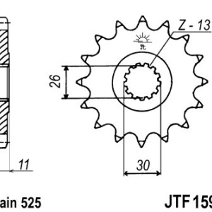 Kit de lant EK - Auriu lant 525 MVXZ, X-Ring, pinion fata JT cauciucat, foaie spate JT pentru YAMAHA Tracer 7 2021-2024 - Img 3