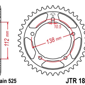 Kit de lant EK - Auriu lant 525 MVXZ, X-Ring, pinion fata JT cauciucat, foaie spate JT pentru YAMAHA Tracer 9 2021-2026 - Img 5