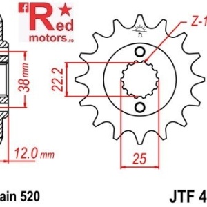 Kit lant DID GOLD X-Ring PRO-STREET 520 VX pentru Ducati 750 Paso Sport 1986-1990 - Img 2