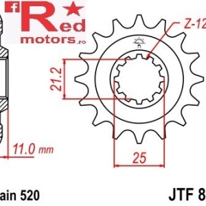 Kit lant DID GOLD X-Ring PRO-STREET 520 VX pentru Husqvarna 610 TE 2008-2009 - Img 2