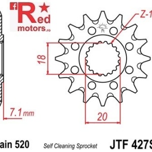 Kit lant DID GOLD X-Ring PRO-STREET 520 VX pentru Suzuki RM125 N,P,R,S,T 1992-1996 - Img 2