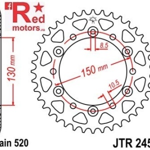 Kit lant DID GOLD X-Ring PRO-STREET 520 VX pentru Yamaha YZF600R-T,V,W Conversie la 520 2005-2007 - Img 3