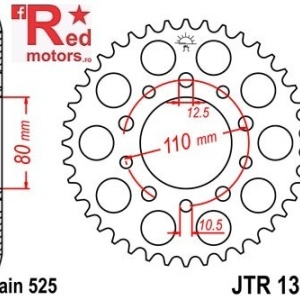 Kit lant DID GOLD X-Ring PRO-STREET 525 VX pentru Honda VT600 C Shadow (VLX) 1999-2007 - Img 3