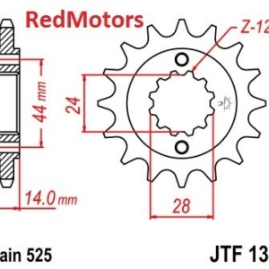 Kit lant DID GOLD X-Ring PRO-STREET 525 VX pentru Honda VT750 C,CD Shadow 1998-2003 - Img 2