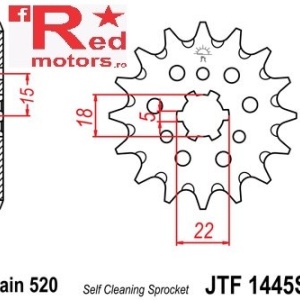 Pinion fata JTF 1445 cu 12 dinti SC