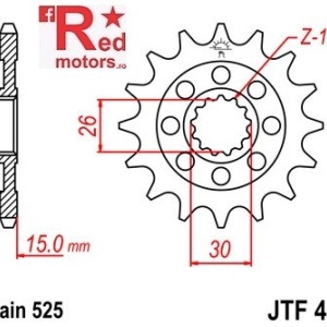 Pinion fata JTF 404 cu 14 dinti