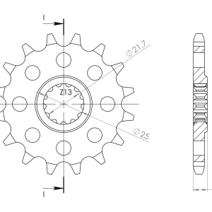 Pinion fata SUPERSPROX CST-1537:15 15T, 525 - Img 2