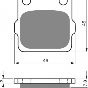 Placute de frana GOLDFREN 007 AD