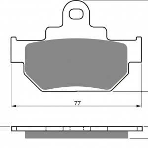 Placute de frana GOLDFREN 030 S3