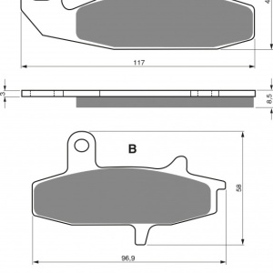 Placute de frana GOLDFREN 037 S3