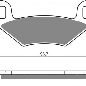 Placute de frana GOLDFREN 162 S3