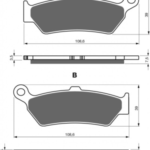 Placute de frana GOLDFREN 444 S3