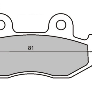 Placute de frana RMS 225100270 organic