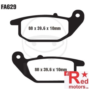 Placute frana spate SINTERED R EBC MX 88x39.6x10/88x39.6x10 FA629 pentru Honda CRF 250